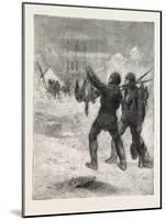 Christmas with the Arctic Expedition, 1876, Fresh Meat for Dinner-null-Mounted Giclee Print