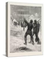 Christmas with the Arctic Expedition, 1876, Fresh Meat for Dinner-null-Stretched Canvas