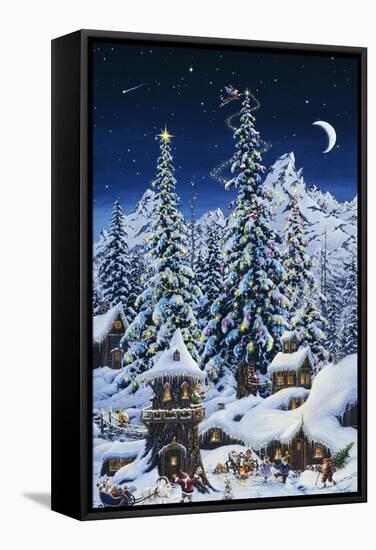 Christmas with the Elves-Jeff Tift-Framed Stretched Canvas