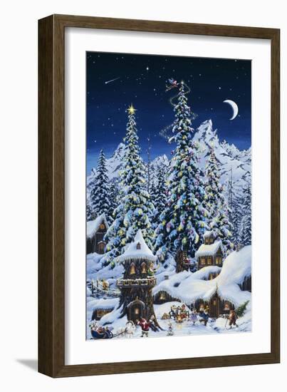 Christmas with the Elves-Jeff Tift-Framed Giclee Print