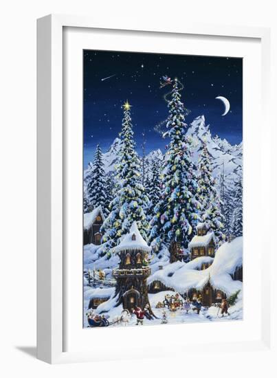 Christmas with the Elves-Jeff Tift-Framed Giclee Print