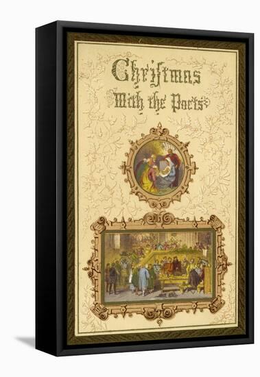 Christmas with the Poets - frontispiece-Myles Birket Foster-Framed Stretched Canvas