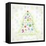 Christmas with Tree and Decorations-null-Framed Stretched Canvas