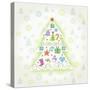 Christmas with Tree and Decorations-null-Stretched Canvas