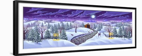 Christmas Woods-FlyLand Designs-Framed Giclee Print