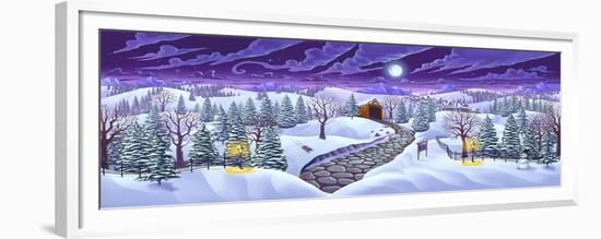 Christmas Woods-FlyLand Designs-Framed Giclee Print