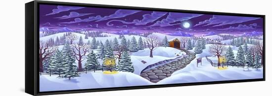 Christmas Woods-FlyLand Designs-Framed Stretched Canvas