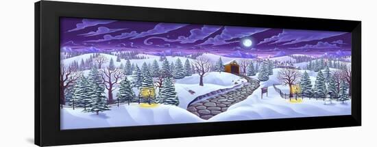 Christmas Woods-FlyLand Designs-Framed Premium Giclee Print