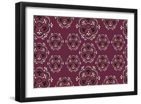 Christmas Wrap Burst Burg-Joanne Paynter Design-Framed Premium Giclee Print