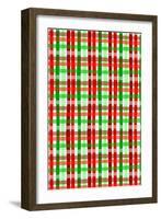 Christmas Wrap check,2017-Louisa Hereford-Framed Giclee Print