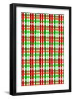 Christmas Wrap check,2017-Louisa Hereford-Framed Giclee Print