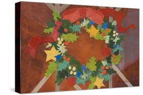 Christmas Wreath II-Christine McKechnie-Stretched Canvas