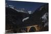 Christmassy Mood at Langwies in Canton of Grisons-Armin Mathis-Mounted Photographic Print