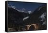 Christmassy Mood at Langwies in Canton of Grisons-Armin Mathis-Framed Stretched Canvas