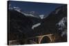 Christmassy Mood at Langwies in Canton of Grisons-Armin Mathis-Stretched Canvas