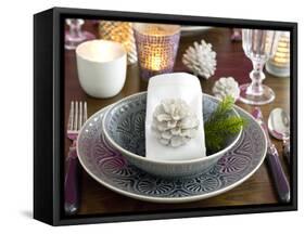 Christmassy Table Decorations-C. Nidhoff-Lang-Framed Stretched Canvas