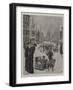 Christmastide in Belgium, a Winter Scene at Bruges-Robert Barnes-Framed Giclee Print