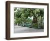 Christmastime at The Plazuela Machado in the Historic Center, Mazatlan, Mexico-Charles Sleicher-Framed Photographic Print