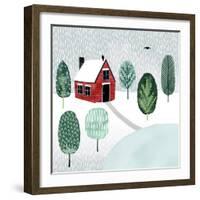 Christmastown I-null-Framed Art Print