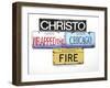 Christo Chicago Fire-Gregory Constantine-Framed Giclee Print