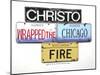 Christo Chicago Fire-Gregory Constantine-Mounted Giclee Print