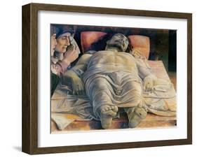 Christo in Scurto (Foreshortened Christ or the Dead Christ)-Andrea Mantegna-Framed Art Print