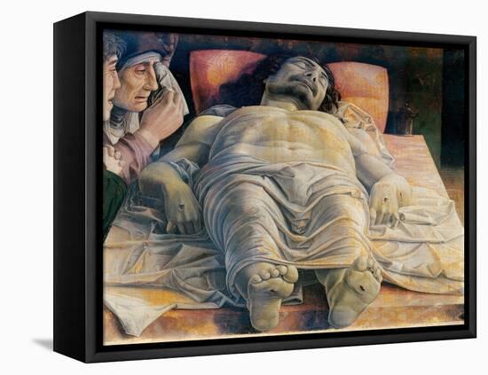 Christo in Scurto (Foreshortened Christ or the Dead Christ)-Andrea Mantegna-Framed Stretched Canvas