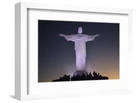 Christo Statue on Corcovado, Rio De Janeiro, Brazil, South America-Christian Heeb-Framed Photographic Print