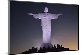 Christo Statue on Corcovado, Rio De Janeiro, Brazil, South America-Christian Heeb-Mounted Photographic Print