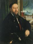 Portrait of Matthäus Schwarz-Christoph Amberger-Stretched Canvas