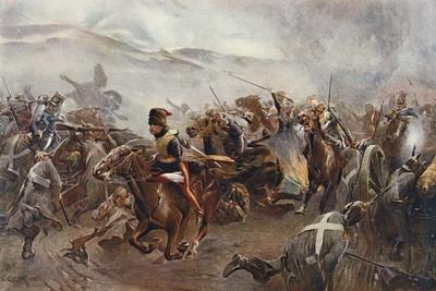 The Charge of the Light Brigade at the Battle of Balaclava on 25th October, 1854, Illustration…