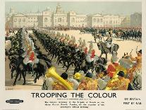 Trooping the Colour, Poster Advertising British Railways, c.1950-Christopher Clark-Laminated Giclee Print