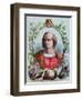 Christopher Columbus (1451-1506). Engraving. Colored.-Tarker-Framed Giclee Print