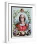 Christopher Columbus (1451-1506). Engraving. Colored.-Tarker-Framed Giclee Print