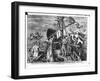 Christopher Columbus (1451-1506) on Board His Caravel, Discovering America-Jan van der Straet-Framed Giclee Print