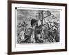 Christopher Columbus (1451-1506) on Board His Caravel, Discovering America-Jan van der Straet-Framed Giclee Print