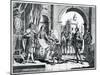 Christopher Columbus (1451-1506) Presenting an Account of His Discovery of America to the King and-Charles Grignion-Mounted Giclee Print