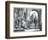 Christopher Columbus (1451-1506) Presenting an Account of His Discovery of America to the King and-Charles Grignion-Framed Giclee Print