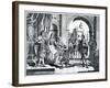 Christopher Columbus (1451-1506) Presenting an Account of His Discovery of America to the King and-Charles Grignion-Framed Giclee Print