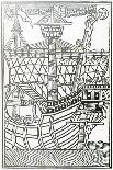 Drawing of the Santa Maria, 1493-Christopher Columbus-Giclee Print