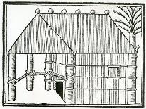 A Hut from 'La Historia General De Las Indias' 1547-Christopher Columbus-Giclee Print