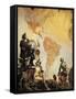 Christopher Columbus and the Discovery of America-Cesare Dell'acqua-Framed Stretched Canvas