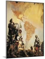 Christopher Columbus and the Discovery of America-Cesare Dell'acqua-Mounted Giclee Print
