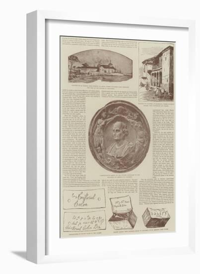 Christopher Columbus and the Fourth Centenary of the Discovery of America-null-Framed Giclee Print