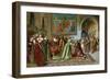 Christopher Columbus before the Queen of Spain Isabella 1St of Castile (Known as the Catholic) (145-null-Framed Giclee Print