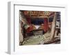 Christopher Columbus' Cabin on Santa Maria, Painting by Heliodoro Guillen Pedemonte (1863-1940)-null-Framed Giclee Print