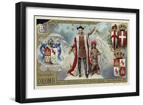 Christopher Columbus, Discoverer of America-null-Framed Giclee Print