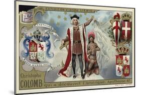 Christopher Columbus, Discoverer of America-null-Mounted Giclee Print