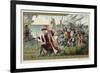 Christopher Columbus Disembarks in the New World, 12 October 1492-null-Framed Giclee Print