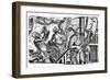 Christopher Columbus During His Voyage to America, Engraving, C1500-null-Framed Giclee Print